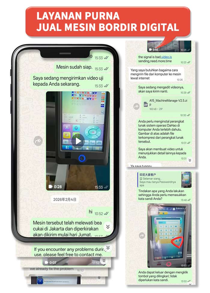 Layanan Konsultasi Pelanggan 24/7 - Solusi Cepat untuk Masalah Mesin Bordir Industri