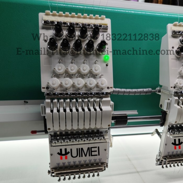 24 head flat embroidery machine