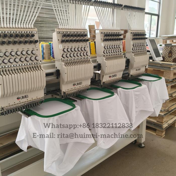 4 heads embroidery machine