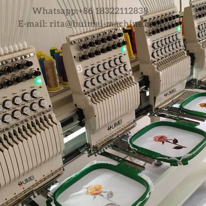 multi needle embroidery machine