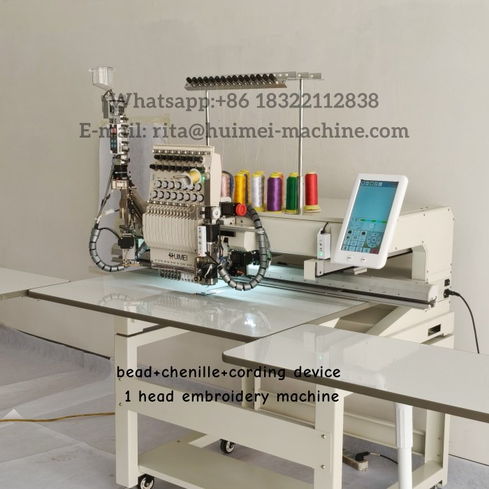 1 head embroidery machine