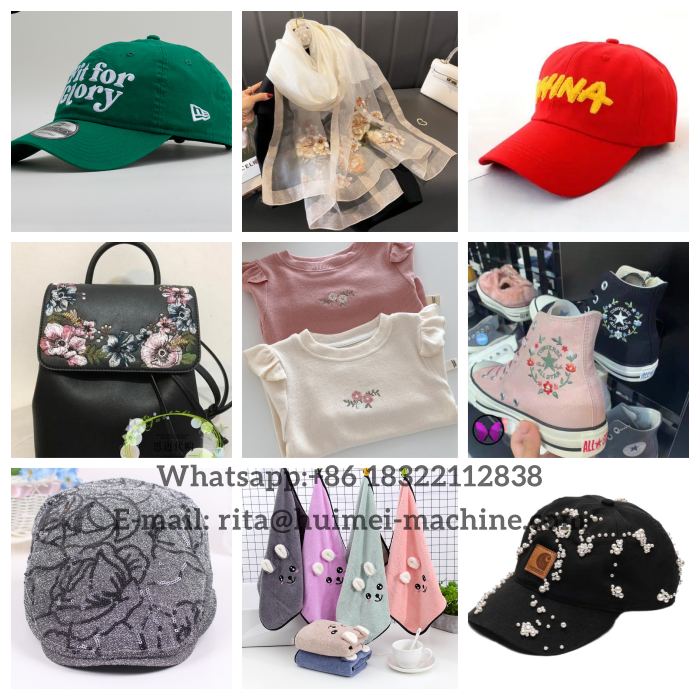 embroidery machine caps