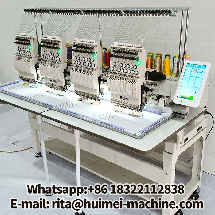 4 head commercial embroidery machine