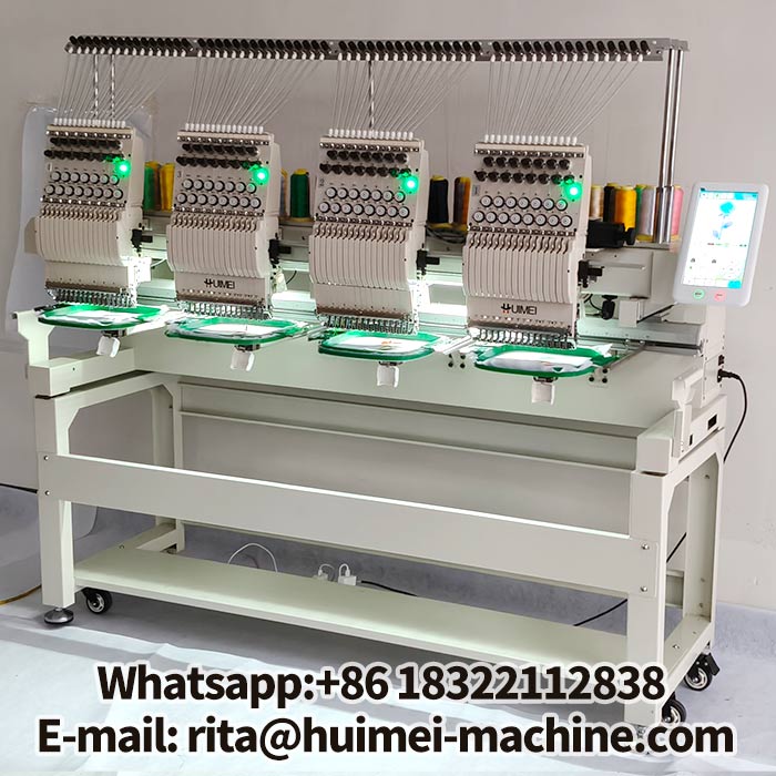 4 head commercial embroidery machine
