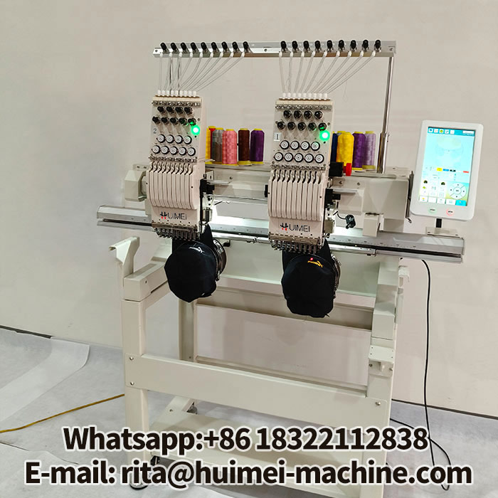 2 head embroidery machine
