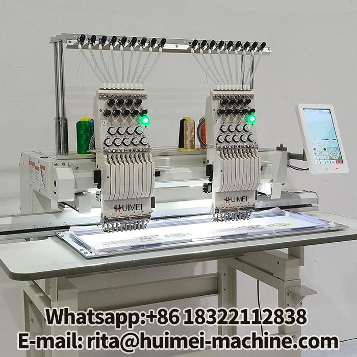 2 head embroidery machine