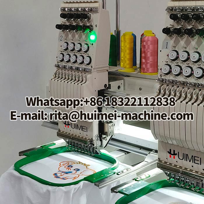 2 head embroidery machine