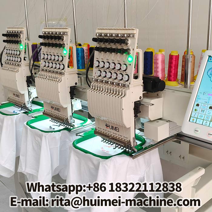 3 head embroidery machine