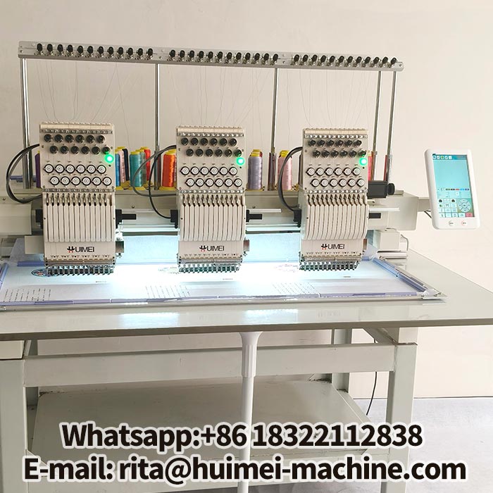 3 head embroidery machine