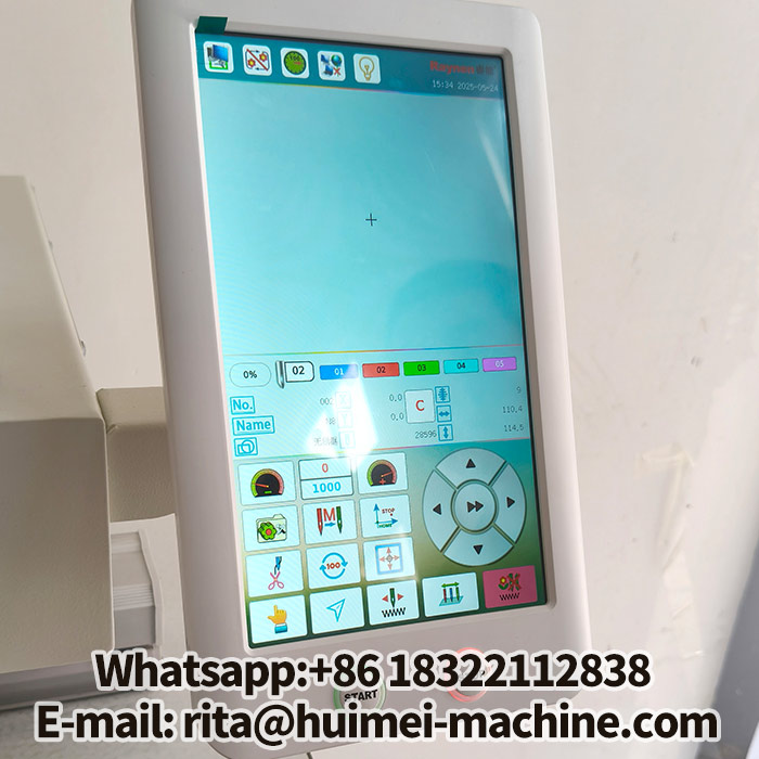 10-inch multi-language touch screen control panel on industrial embroidery machine