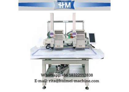  Mesin Bordir 2 Kepala dengan Laser Cutting 