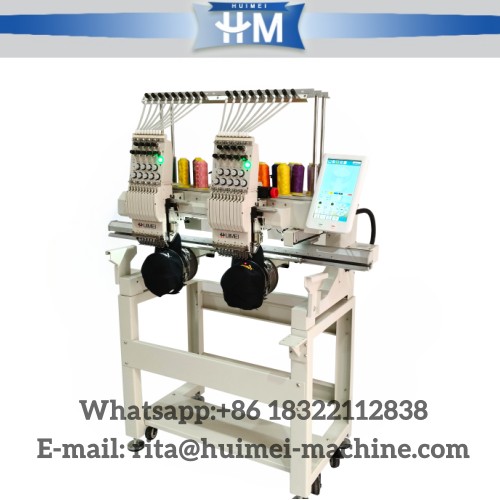 Double head embroidery machine computerized