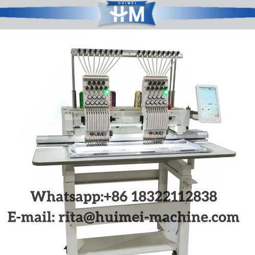 Industrial computerized 2 head embroidery machine