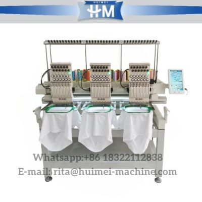 Commercial computerized 3 head embroidery machine 