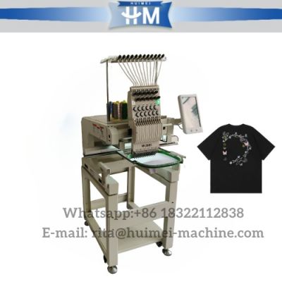  High speed computerized t shirt embroidery machine single head