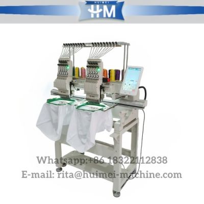 2 head computerized embroidery machine for t-shirt