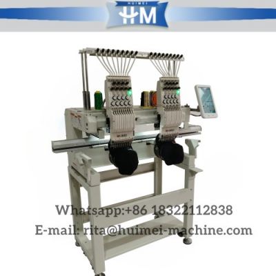 Computerized two head embroidery machine