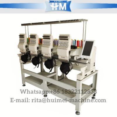 Computerized embroidery machine caps