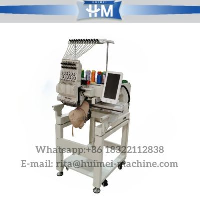 Single head home computer embroidery machine for cap t shirt