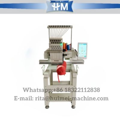 Computer one head embroidery machine with 9/12/15 needle